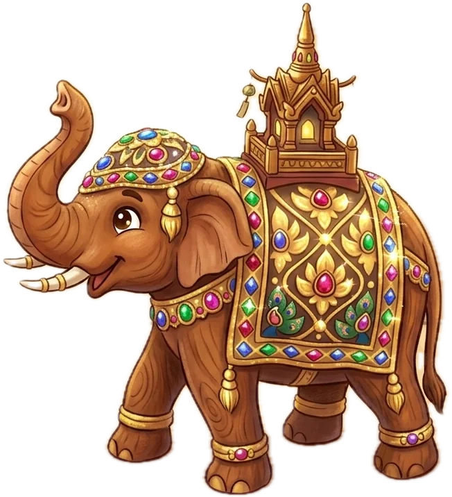 Elephant thai decore - Brive vers Bangkok